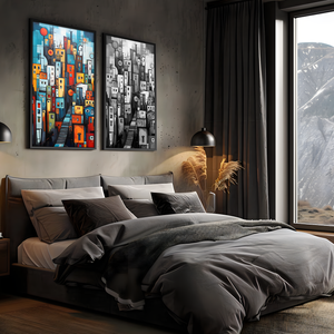 Euphoric Cityscape Dreams - Framed