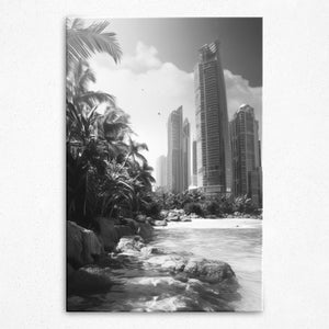 Enchanting Littoral Metropolis - Canvas