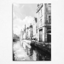 Load image into Gallery viewer, Urban Serenity by the Crystal Canal - Canvas
