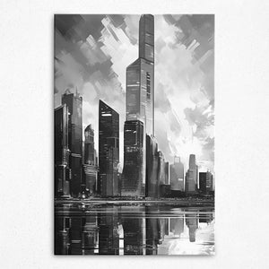 Twilight Cityscape Euphoria - Canvas