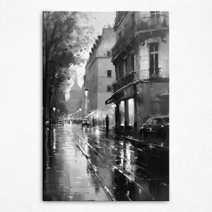 Urban Rainfall Serenade - Canvas