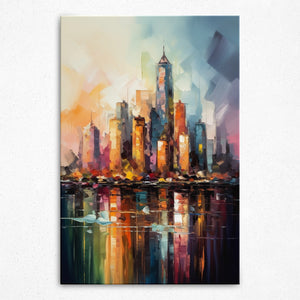 A Serenade of New York Sunset - Canvas