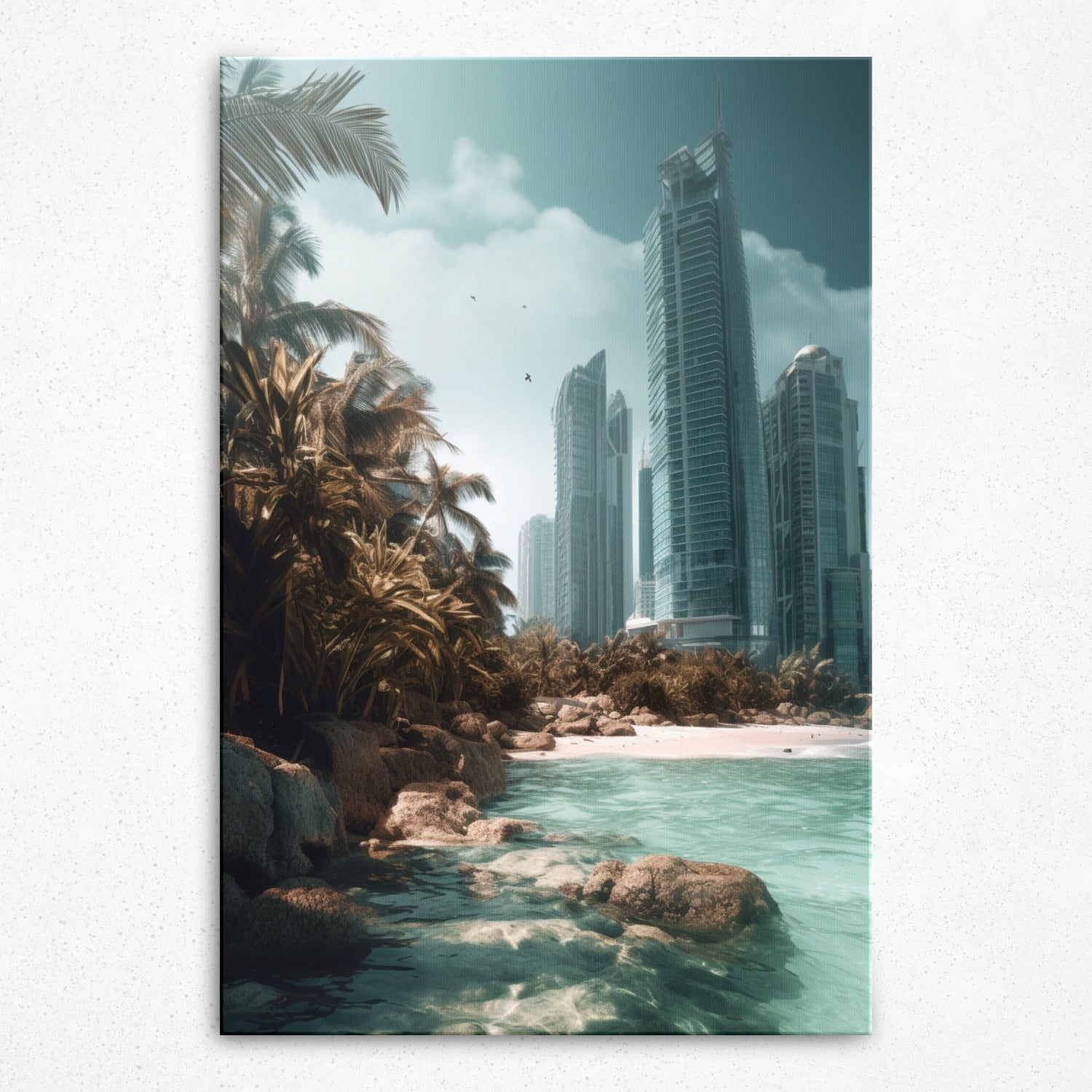 Enchanting Littoral Metropolis - Canvas