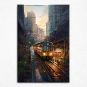 Urban Sunset Express - Canvas