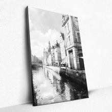 Load image into Gallery viewer, Urban Serenity by the Crystal Canal - Canvas
