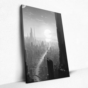 Sunset Over Metropolis - Canvas