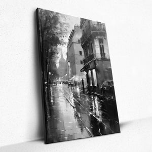 Urban Rainfall Serenade - Canvas