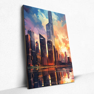 Twilight Cityscape Euphoria - Canvas