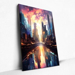 Urban Prism Reflections - Canvas