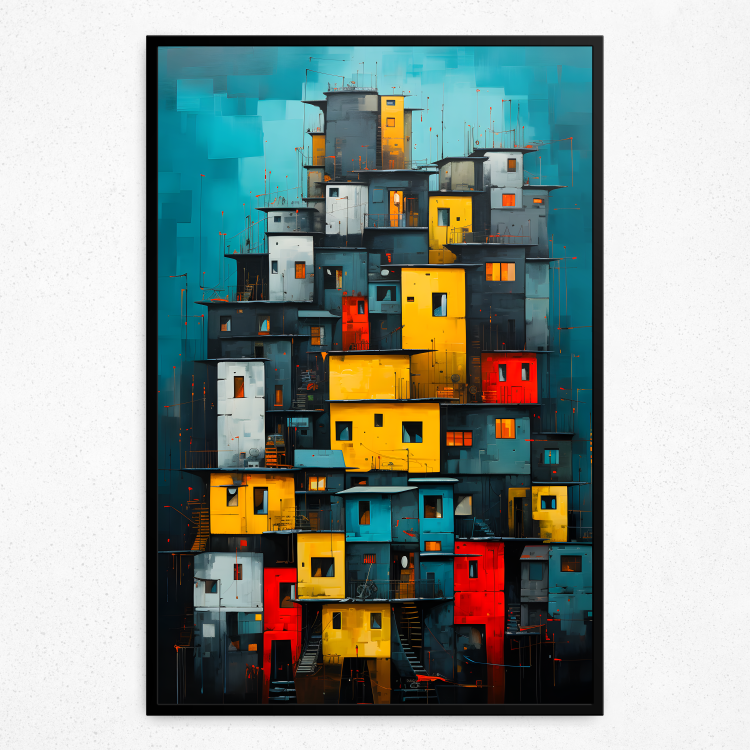 Echoes of a Cubist Dream - Framed