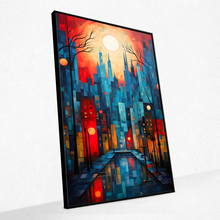 Load image into Gallery viewer, Twilight&#39;s Urban Mirage - Framed
