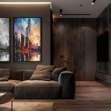 Load image into Gallery viewer, Twilight Cityscape Euphoria - Framed
