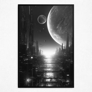 Celestial Nexus: Moons of Eternity - Framed