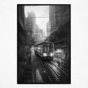 Urban Sunset Express - Framed