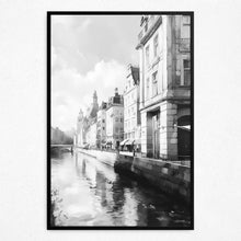 Load image into Gallery viewer, Urban Serenity by the Crystal Canal - Framed
