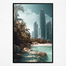 Load image into Gallery viewer, Enchanting Littoral Metropolis - Framed
