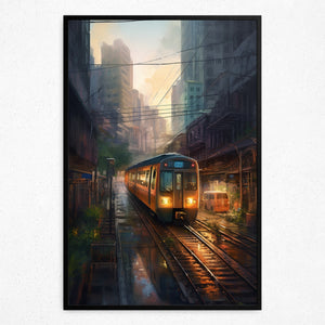 Urban Sunset Express - Framed