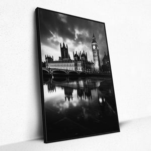 Twilight Embrace of Big Ben - Framed