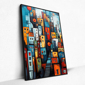 Euphoric Cityscape Dreams - Framed