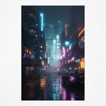 Load image into Gallery viewer, Nocturnal Neon Solitude - Poster
