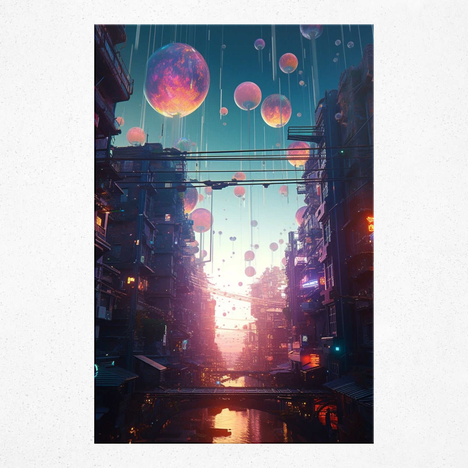 Celestial River Glow - Poster