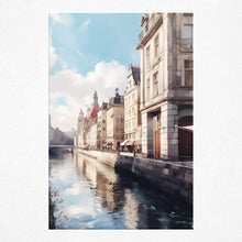 Load image into Gallery viewer, Urban Serenity by the Crystal Canal - Poster
