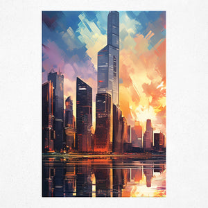 Twilight Cityscape Euphoria - Poster