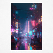 Load image into Gallery viewer, Neon Nights in the Enchanted Quarter - Poster
