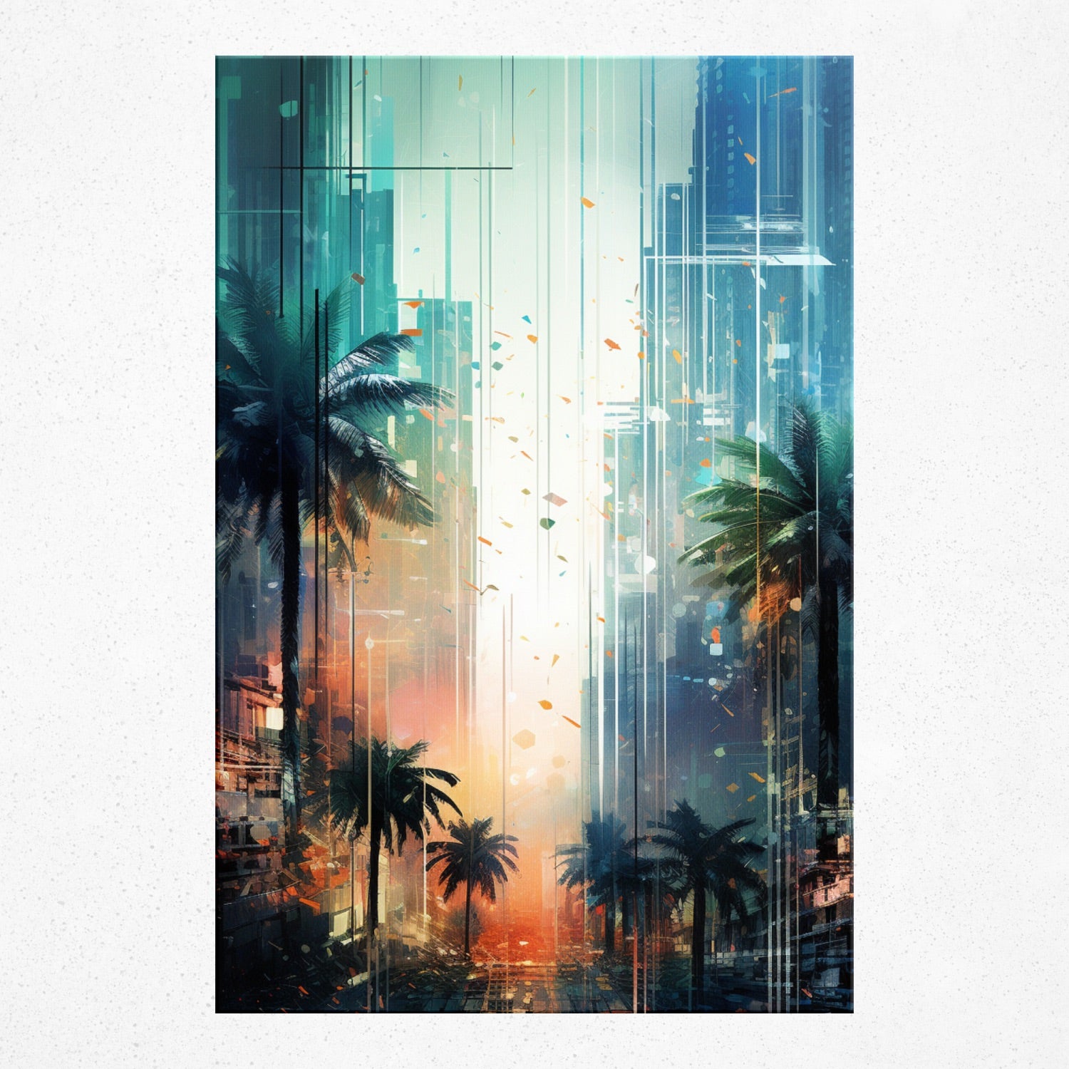 Rainbow Symphony Amidst the Rain - Poster