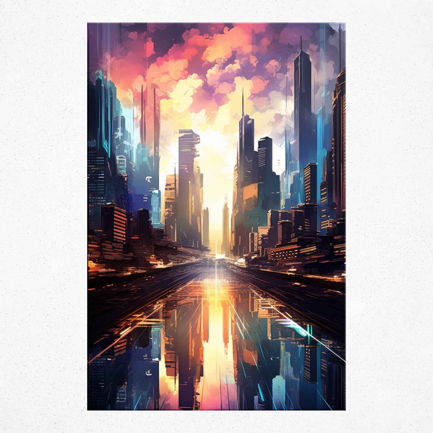 Urban Prism Reflections - Poster